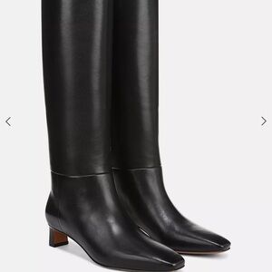 Vince Black knee Leather Boots